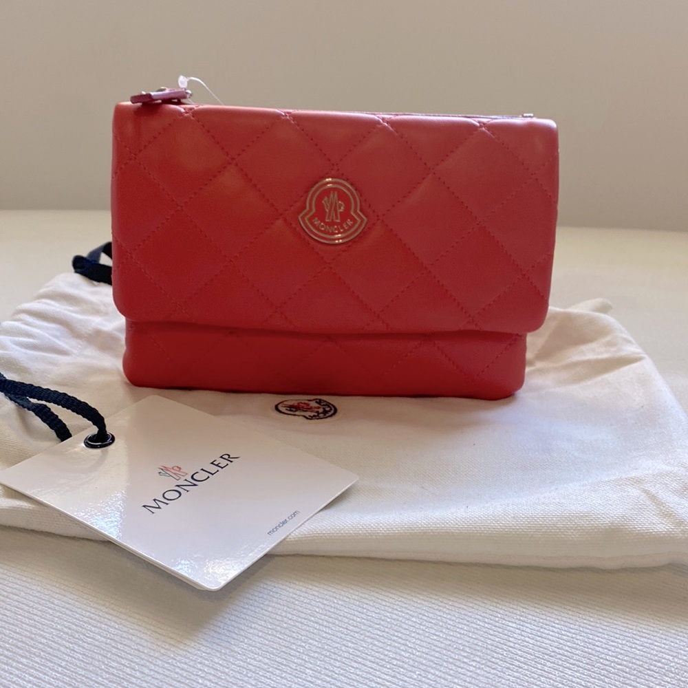 Moncler Poppy Quilted Leather Crossbody